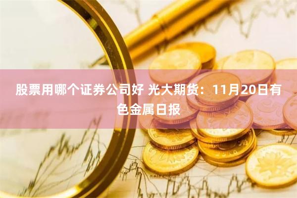 股票用哪个证券公司好 光大期货：11月20日有色金属日报